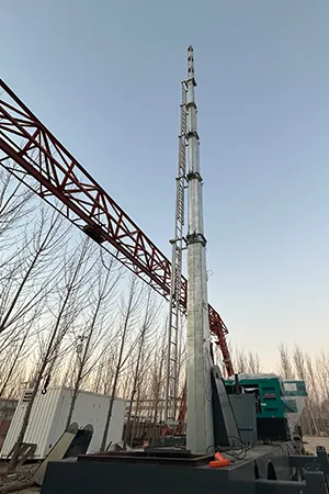 برج اتصالات متنقل (COW) - سارية تلسكوبية محمولة